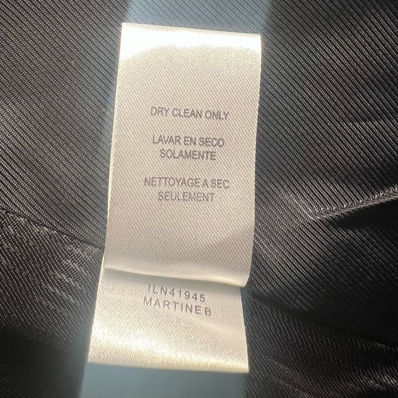 BCBG Max Azria Grey Wool Jacket/Skirt Suit Set with Black Zig Zag Detail Small - Picture 7 of 7